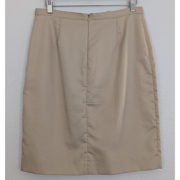 Carolina Herrera Tan Cotton Skirt US Size 10 Women’s Mini Knee Length Designer - Picture 2 of 10